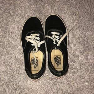 Lightly used black vans